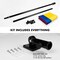 G128 Combo Pack: 6 Feet Tangle Free Spinning Flagpole (Black) Colombia Colombian Flag 3x5 ft Printed 150D Brass Grommets (Flag Included) Aluminum Flag Pole